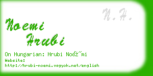 noemi hrubi business card